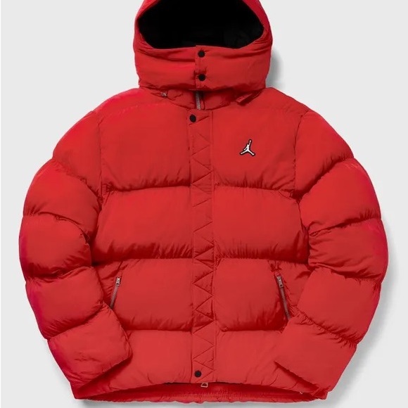 Air Jordan Puffer Bubble Jacket Red Mens size XL Winter Down